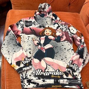 Colorful Uraraka Anime graphic hoodie- new perfect. Size Medium